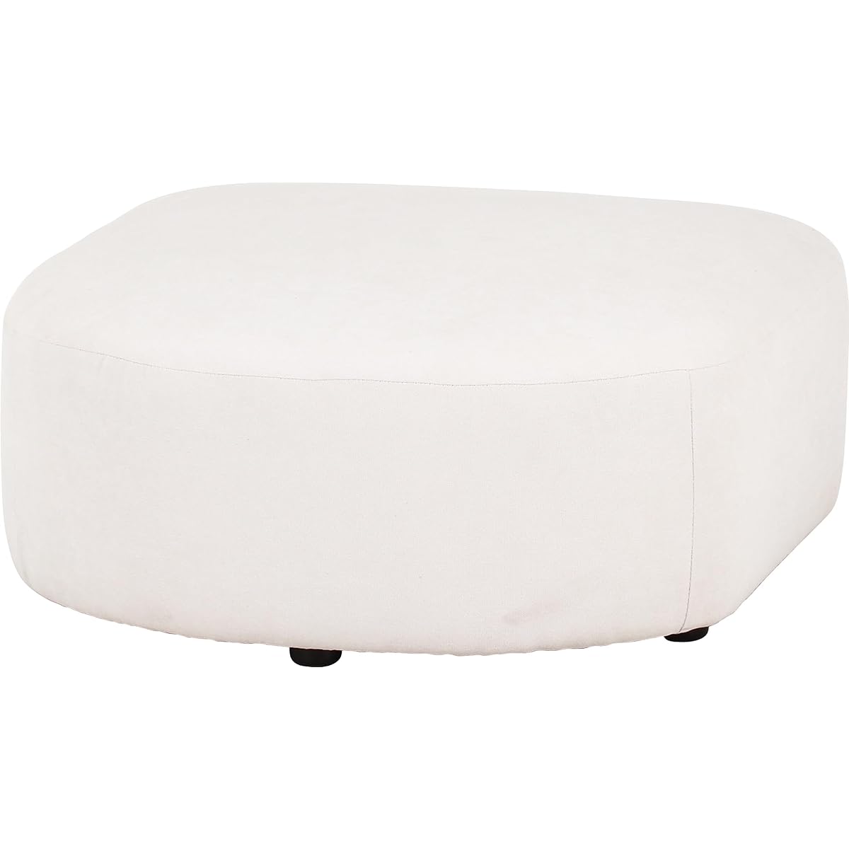 Fuji Boeki Sofa Width 80 x Depth 80 x Height 35cm Ivory Korean Interior Single Seat Ottoman Combination Chamill 41306