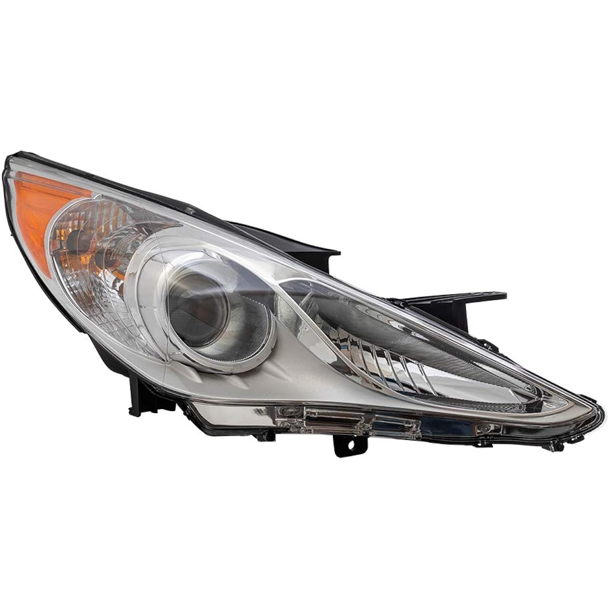 Headlight headlamps Bright Chrome Housing For Passenger Replacement 11-14 Hyundai Sonata 92102-3Q000