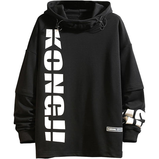 [RedS] Hoodie Men's Large Size Sweatshirt Pullover Loose Casual Winter Clothes