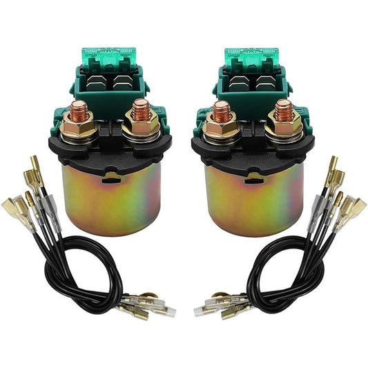 Motor Relay Honda GL1500 Goldwing GL1200 GL1100 GL650 GL500 CX650 CX500 XL600 NT650 NV400 Steed 1/2pcs Motorcycle Starter Relay (Color : 2 pcs (with wire))