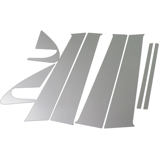 BRIGHTZ March K13 Super Mirror Plated Pillar Panel Cover 8PC Without Visor [PIL-SIL-346] 4743