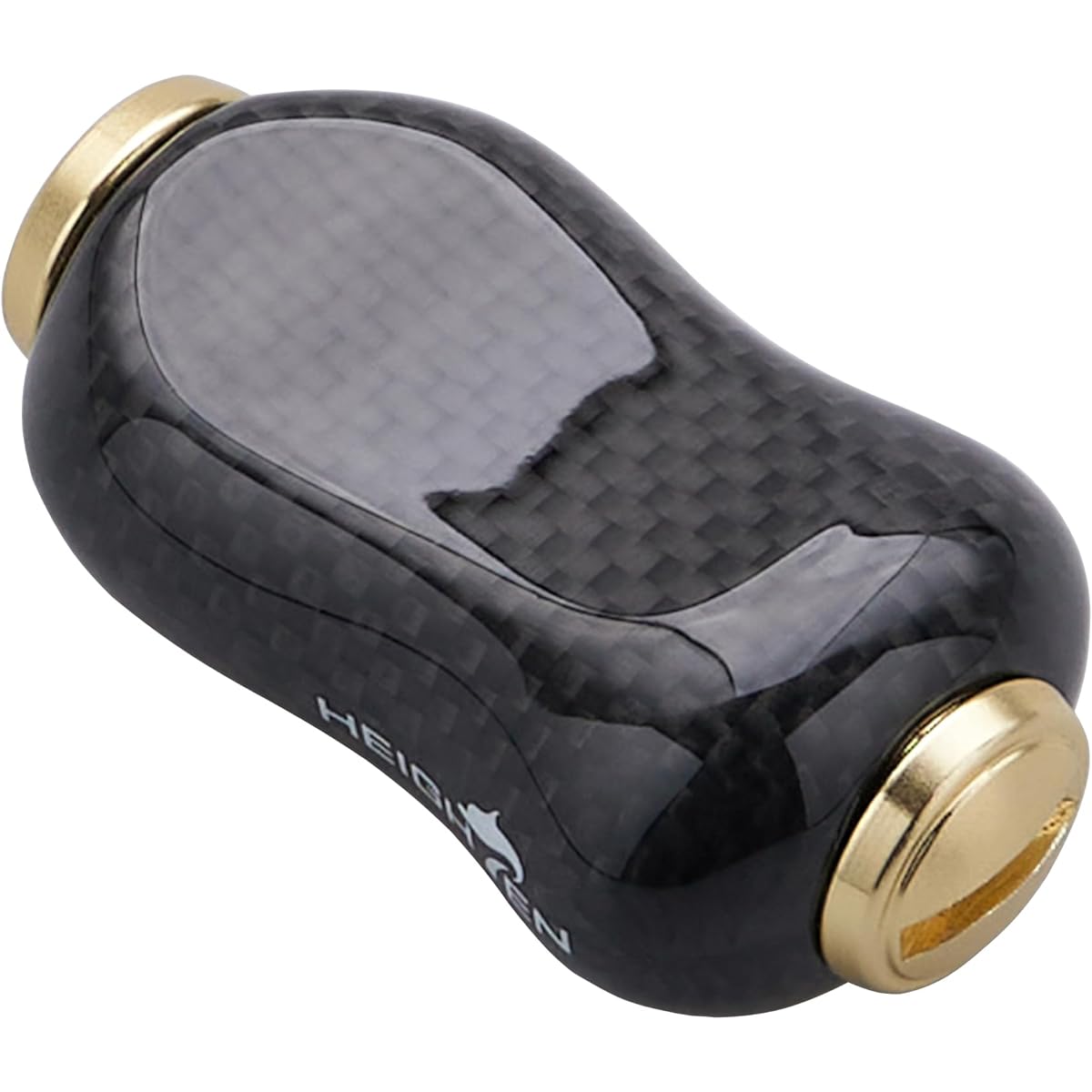 HEIGHTEN 21mm Reel Handle Knob 5g Carbon for Shimano Daiwa (Daiwa) Type S (Shimano) Type A Gourd Series (Gold) (741)