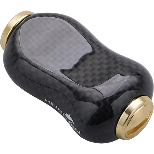 HEIGHTEN 21mm Reel Handle Knob 5g Carbon for Shimano Daiwa (Daiwa) Type S (Shimano) Type A Gourd Series (Gold) (741)