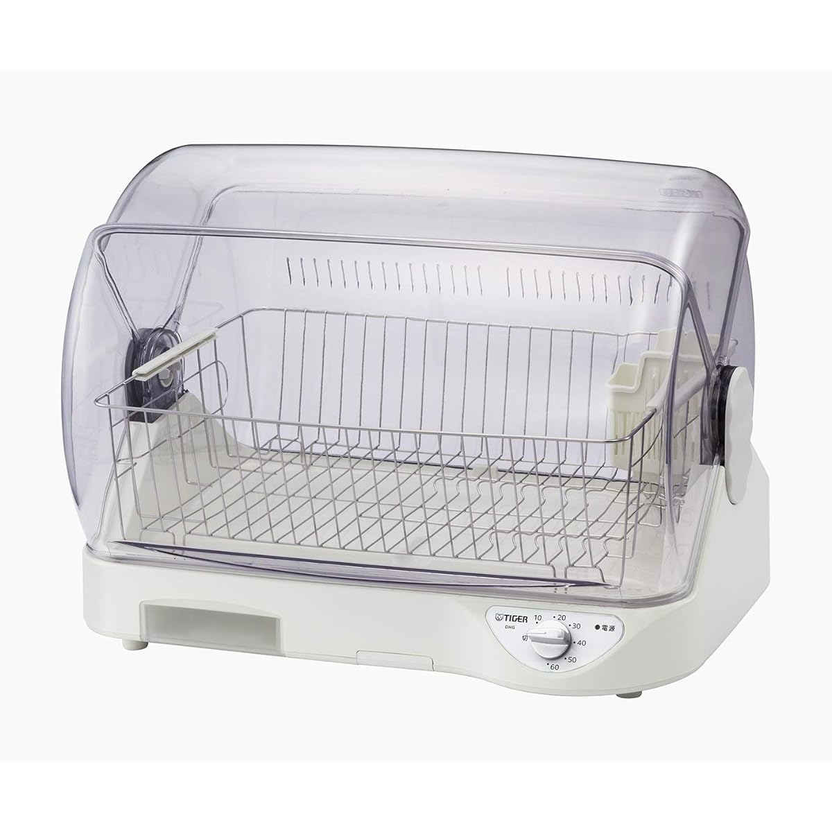 TIGER Dish Dryer Sarapica AG Antibacterial Processing Filter High Temperature Approx. 100℃ Hot Air Drying for 6 People DHG-T400W White