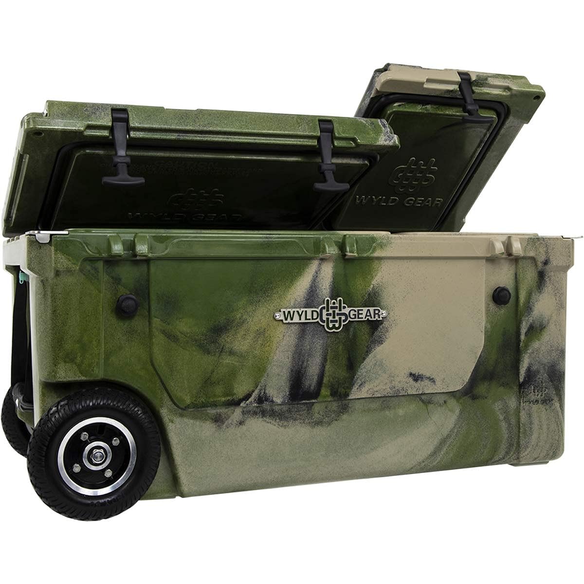 Wild Gear WYLD GEAR Hard Cooler 75Q Cooler Box 2-chamber structure with casters Roto mold manufacturing method 75 quarts 71 liters