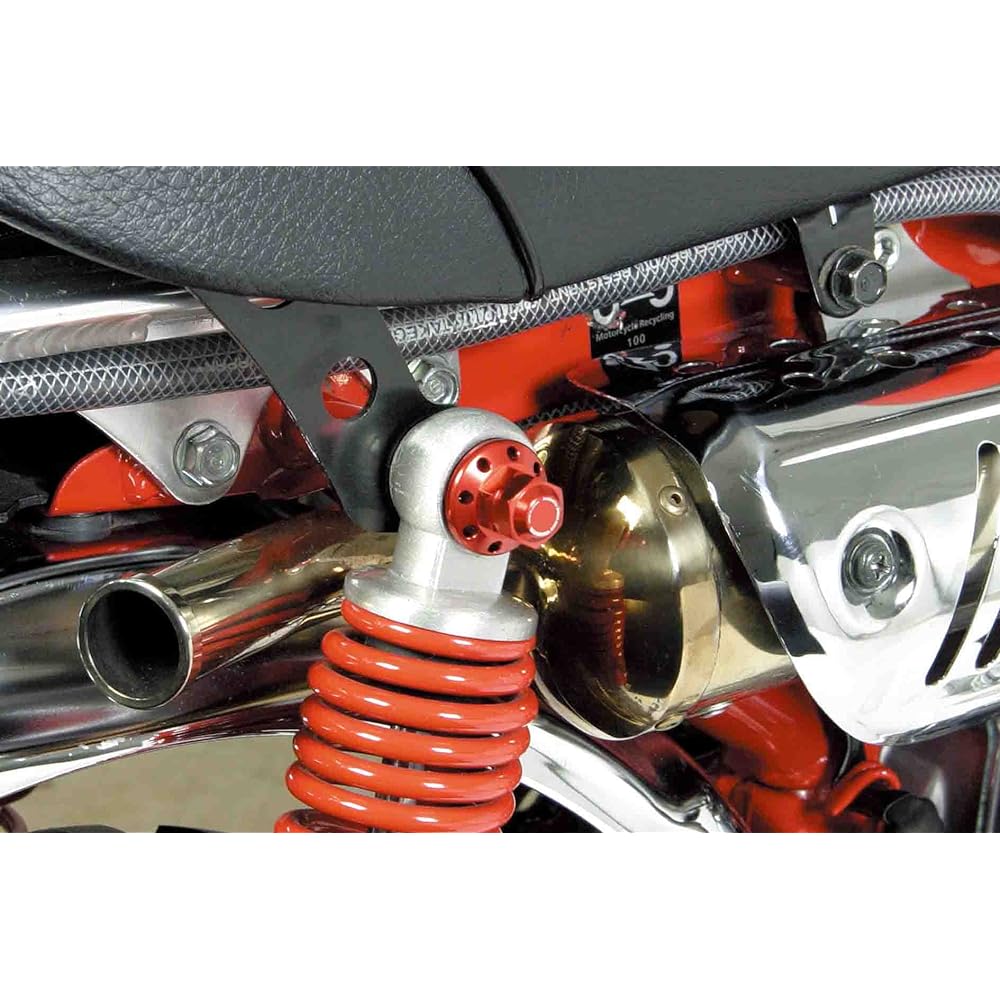 SP Takegawa Rear Cushion Mount Nut 8 Hole Red 2 Pieces Monkey/Cub/DAX/Dax 125 etc. 06-06-0040