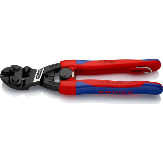 KNIPEX 7122-200TBK Small Clipper Bent Head with Spring