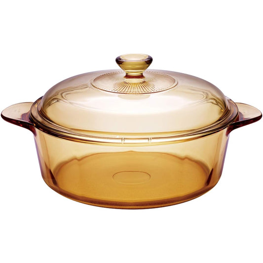 PEARL METAL VISIONS Tabletop pot 24cm Heat-resistant glass Microwave safe Oven safe Dishwasher safe CP-8721