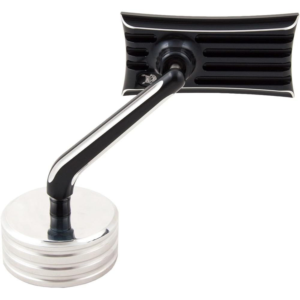 Ken's factory Rapid Series Mirror Ribbed Black & Machine Cut Left (Rapid Series Mirror Ribbed Black and Machine Cut Left)12-210