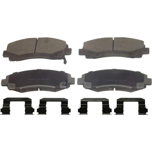 WAGNER THERMOQUIET PD1102 Ceramic Disc Pad Set Mounting Bracket Front