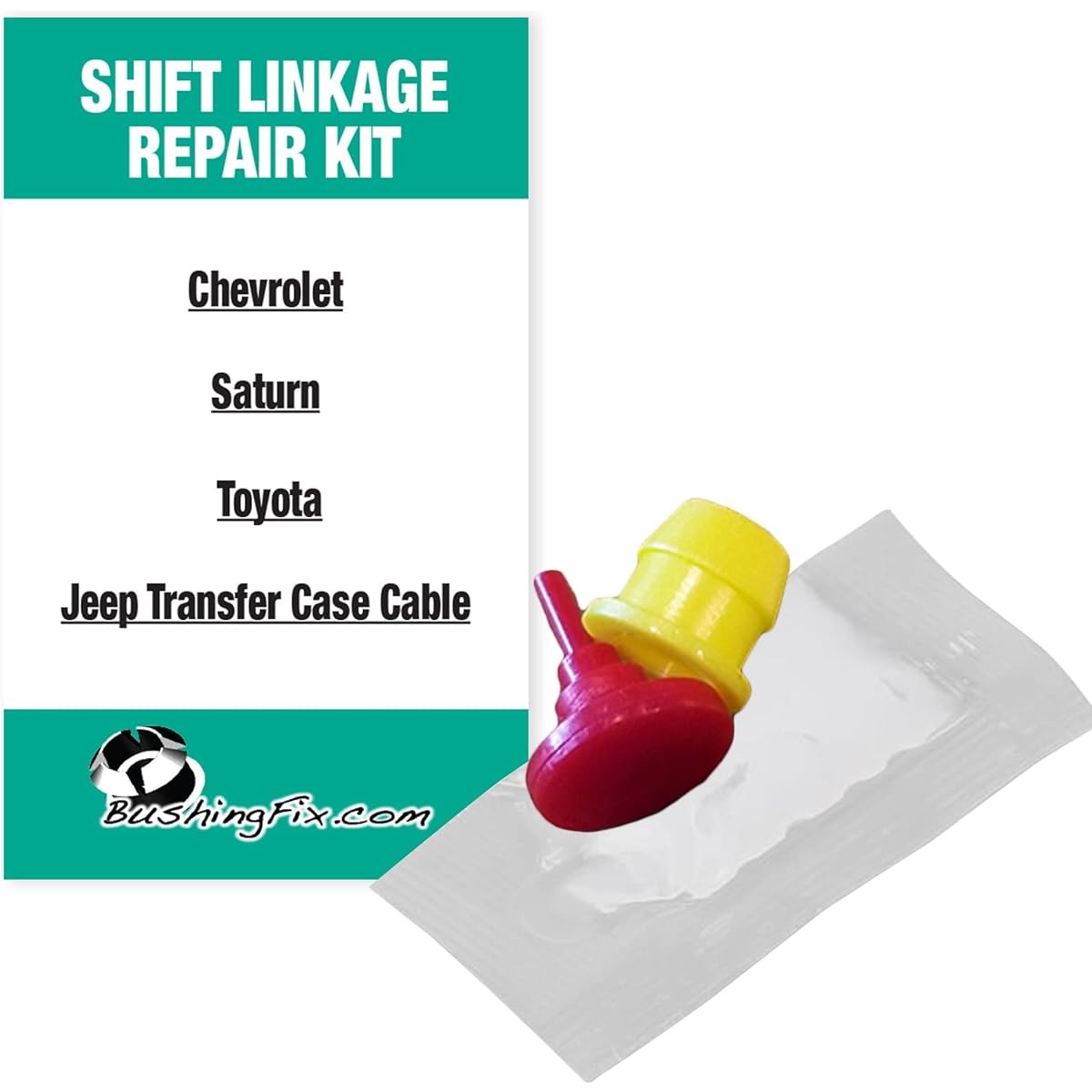 Bushingfix HR1KIT Transfer case and automatic transmission shifter cable buying exchange kit Cadillac, Chevrolet, Dodge, Jeep, Pontiac, Saturn, Toyota model, and easy repair