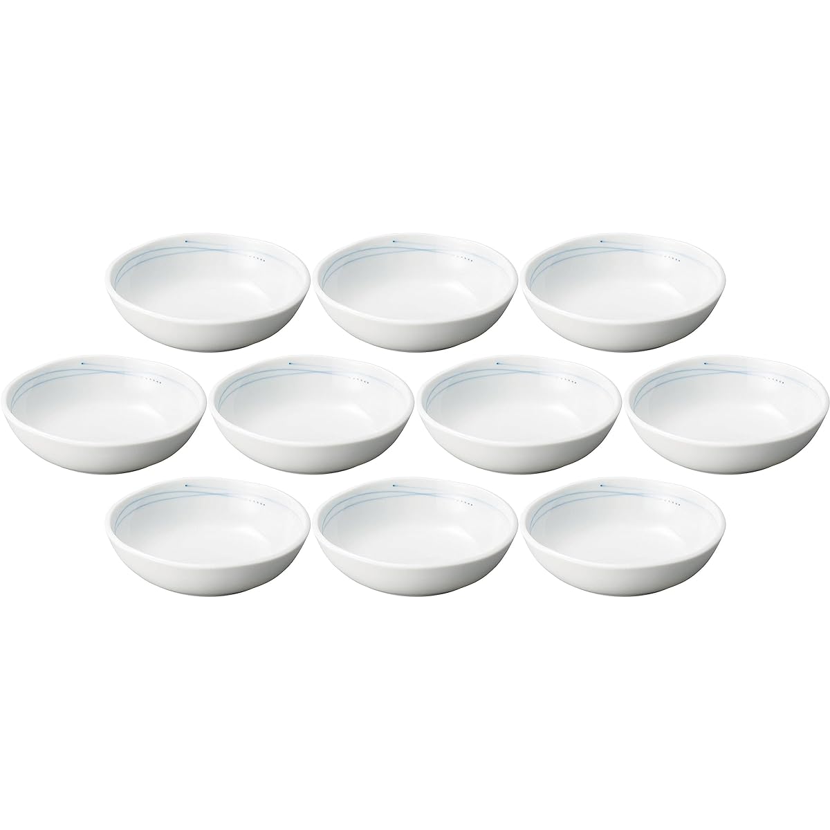 Set of 10 Blue Line 15.5cm pot [15.5×4cm] [Medium pot]