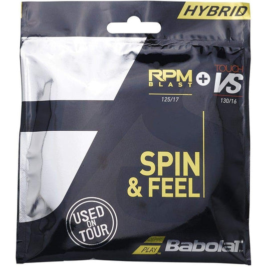 Babolat Tennis Gut String RPM BLAST 125 + TOUCH VS 130 RPM Blast + Touch Hybrid Single Strand 281037