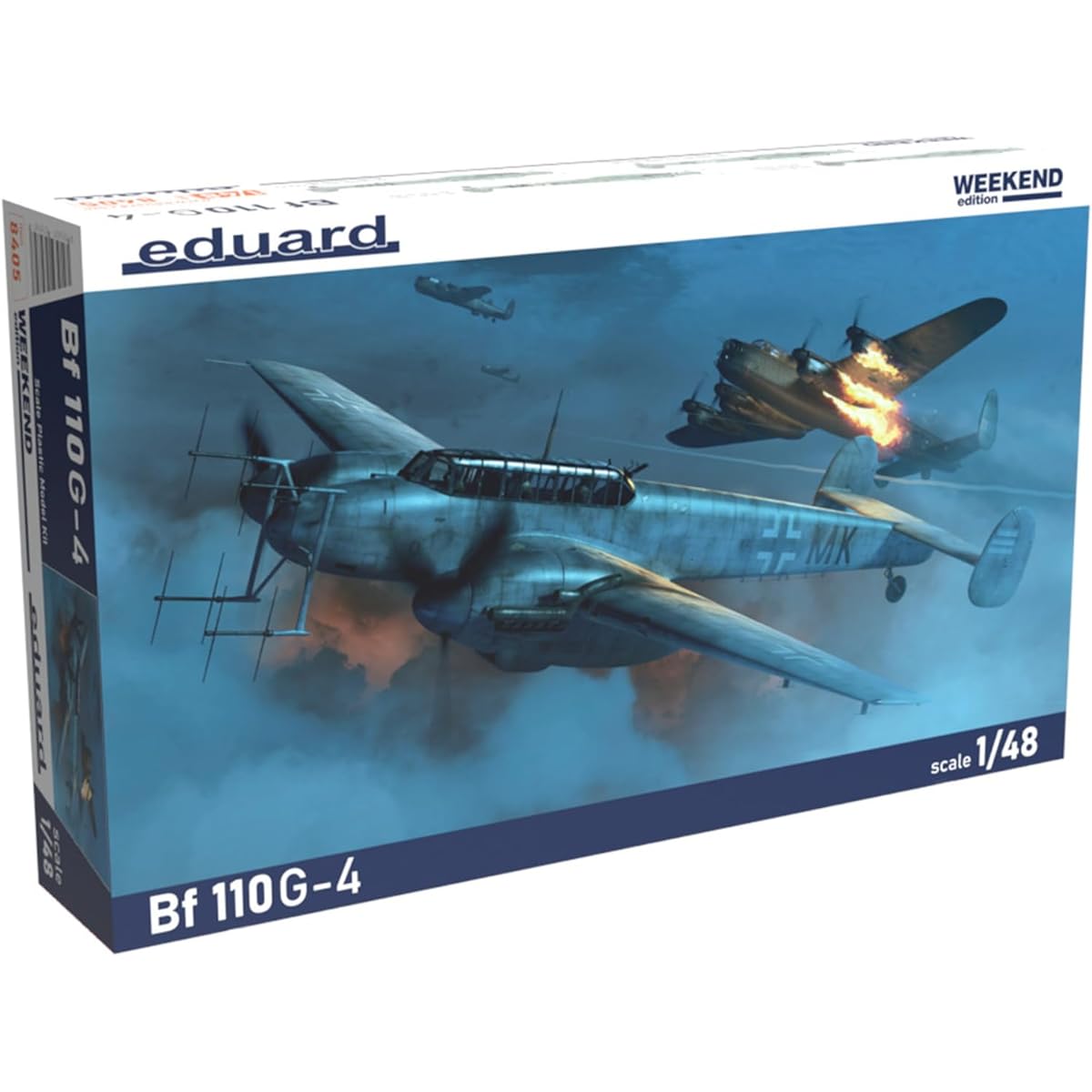 Eduard 1/48 Weekend Edition Luftwaffe Bf110G-4 Plastic Model EDU8405