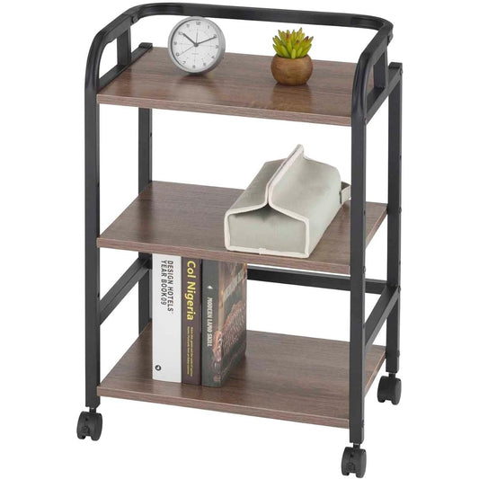 Doshisha Facio Multi-rack wagon that can be used anywhere Width 45 3 tiers with casters Fall prevention frame Wooden top plate Adjustable shelf board A4 Kitchen wagon Under the desk Next to the desk Bedside Next to the sofa Width 45 x Depth 30 x Height 6