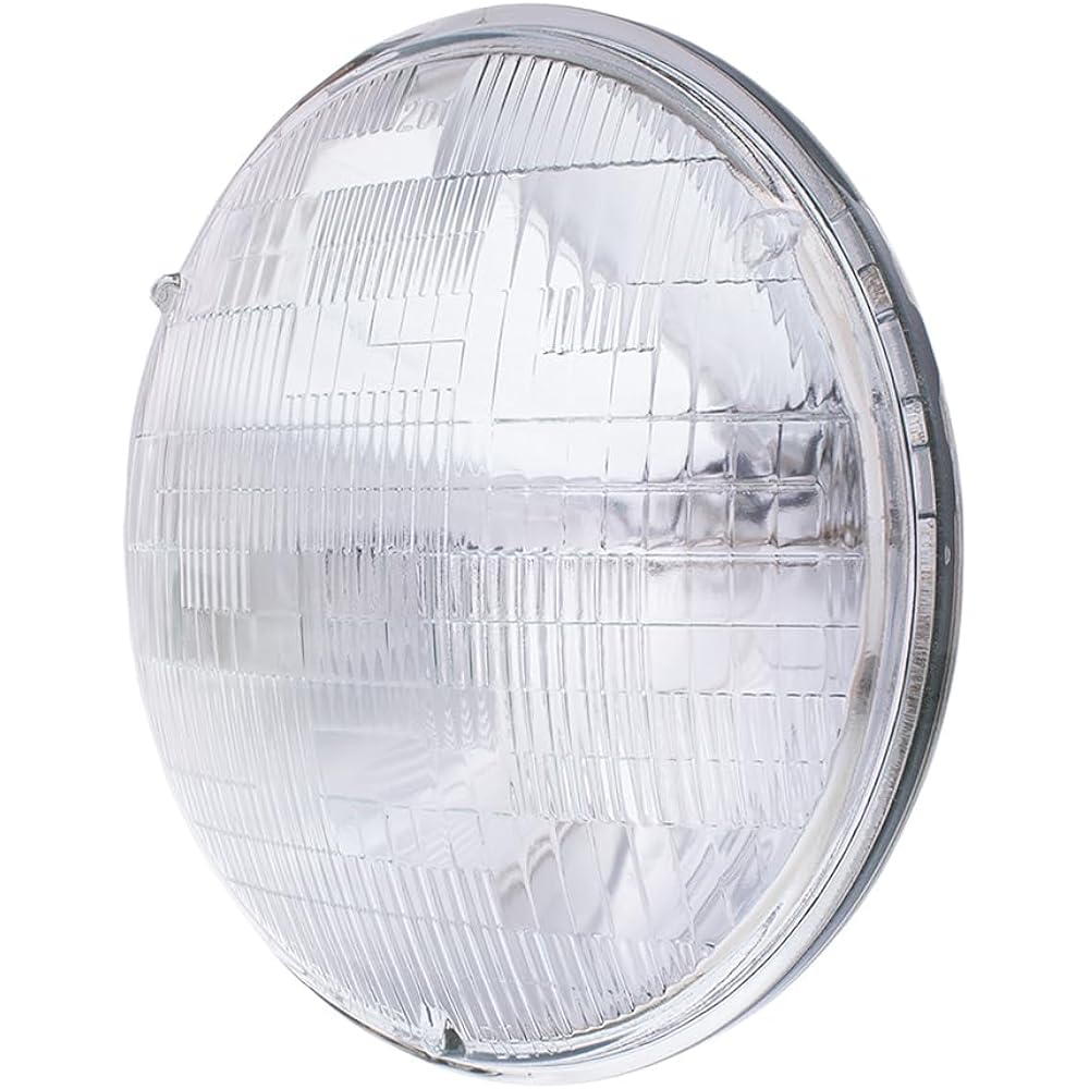 UNITED PACIFIC 30354 7 inch (178mm) High -performance shielded beam headlight glass lens high & low function 12V 60/50W H6014/H6024 For replacement -1 unit