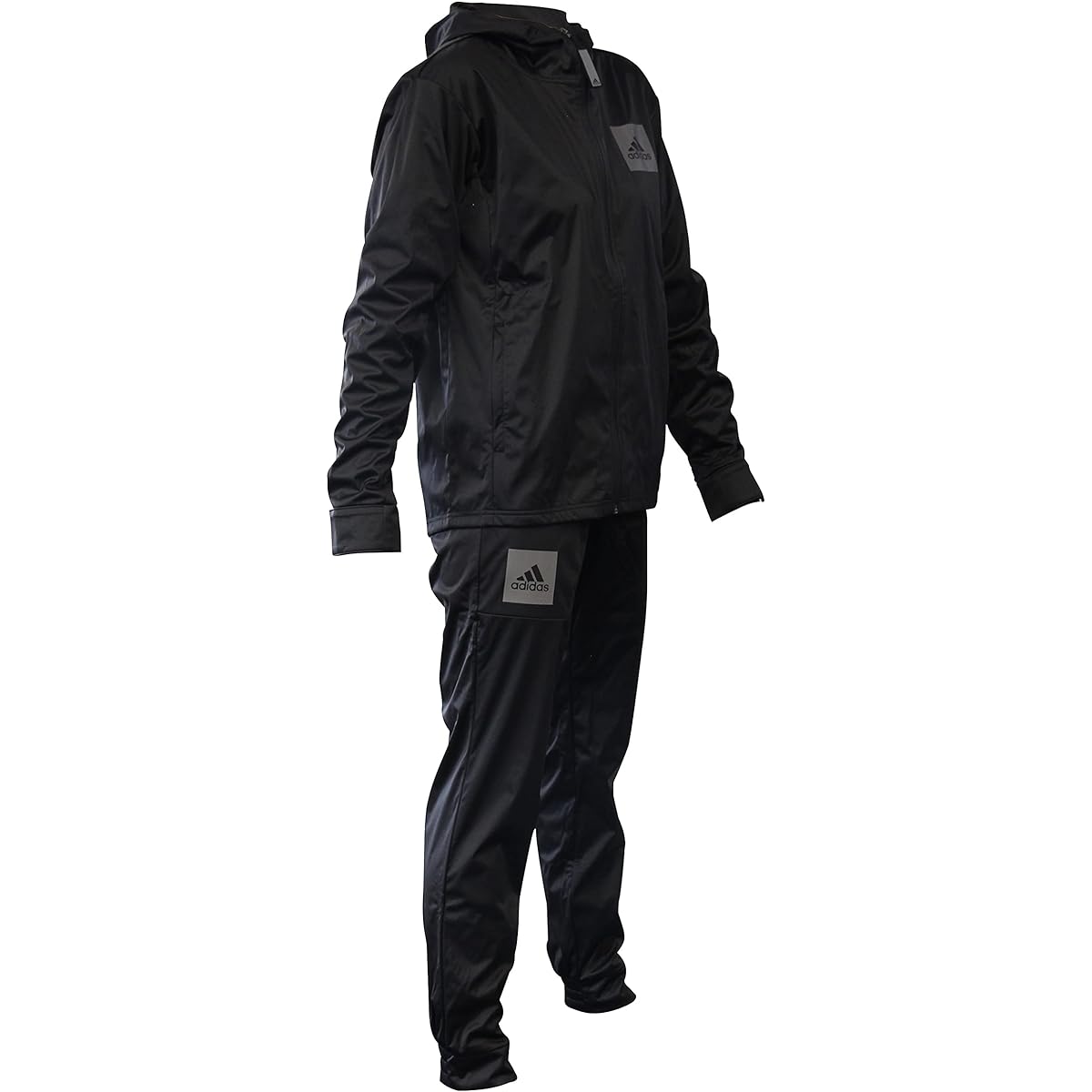 adidas Sauna Suit HYDRO Men's Top and Bottom Set Black //Adidas Hydro Sauna Suit Running Jogging Detox (M (Japanese Size L))