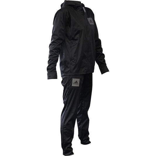 adidas Sauna Suit HYDRO Men's Top and Bottom Set Black //Adidas Hydro Sauna Suit Running Jogging Detox (M (Japanese Size L))