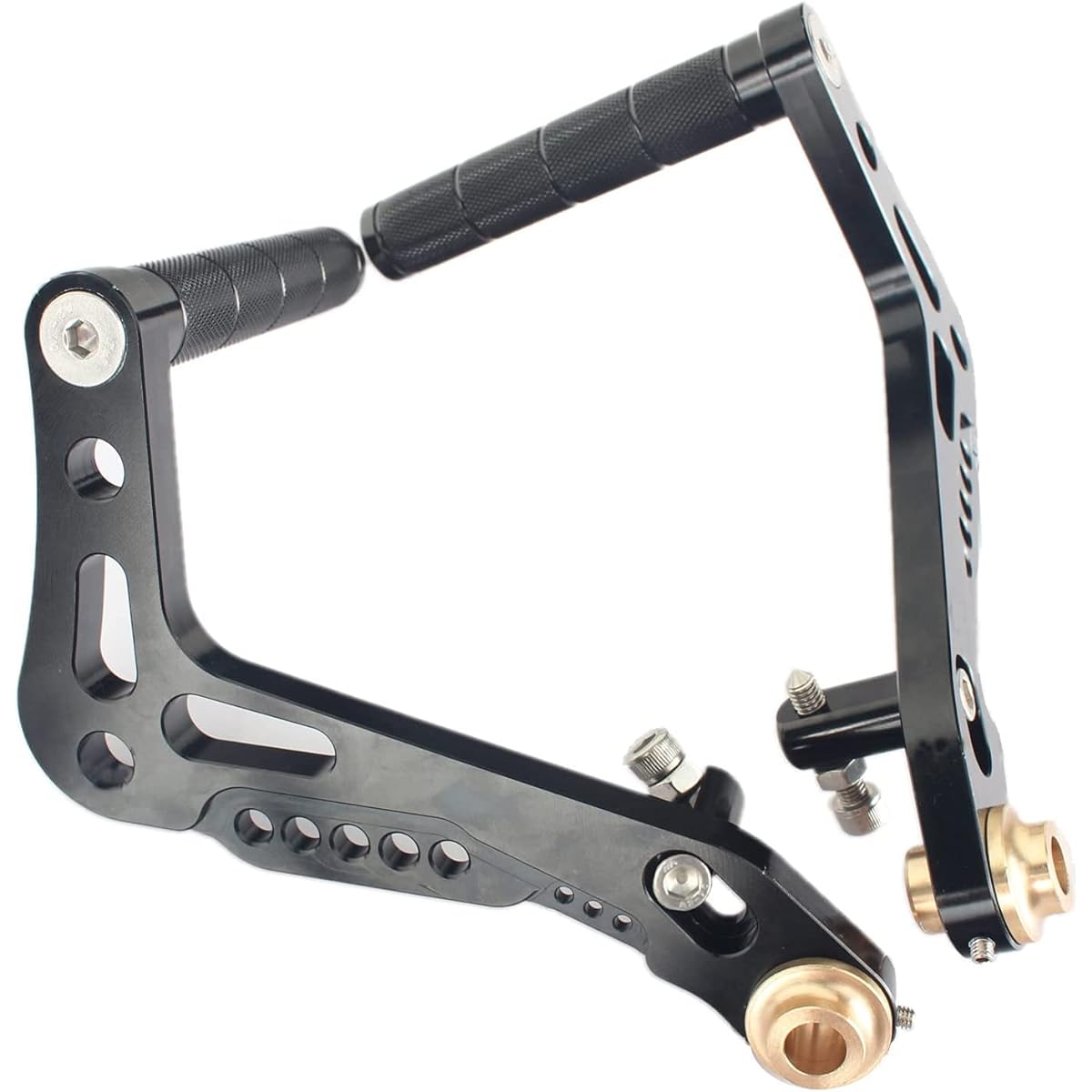 TARAZON Racing Goocert Pedal Set Brake Accelerator Pedal Kit Black Footrest Aluminum