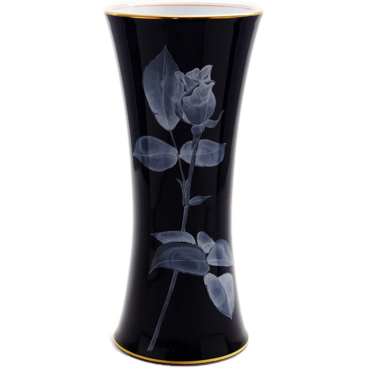 Koransha Vase Ruri Rose Garden Lazuli 21.6cm R1242-NH71 pieces