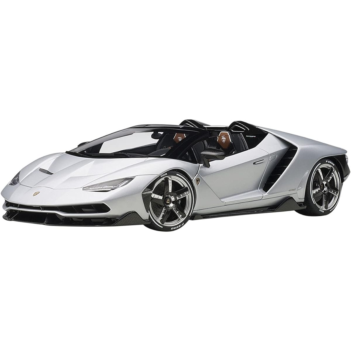 AUTOart 1/18 Lamborghini Centenario Roadster Matte Metallic Silver Finished Product