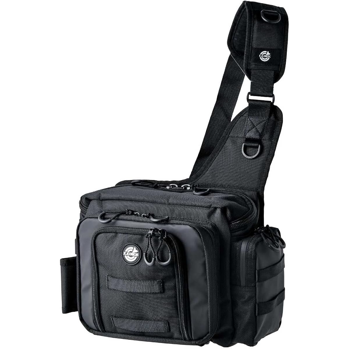 Gamakatsu Langan Shoulder Bag 2.0 LE323 Fishing Bag Fishing Bag Tackle Bag Rod Holder Multifunctional Bass Fishing Aging Egging Hairtail (D180 x W350 x H270mm)