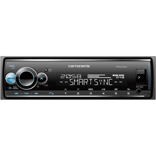 Pioneer Pioneer Audio MVH-6600 1D Mechaless Bluetooth USB iPod iPhone AUX DSP Carrozzeria