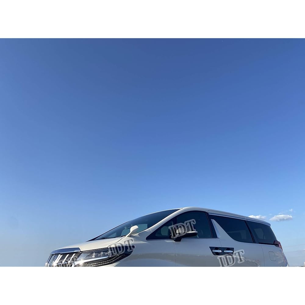 IDT mini cloth included Toyota New 30 Series Alphard Vellfire Door Handle Cover Protection Garnish Knob Outside Bowl Cover Full Cover Early Late 8P Set (Plated Handle Cover)