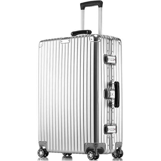 [bimiti] Suitcase, Aluminum Frame, 135L, For 10 nights or more, Lightweight, Carry Case, Shockproof, Carry Case, Not allowed on the plane, Carry Bag, Popular, Large, TSA Lock Included, Quiet, Travel Business Suitcase