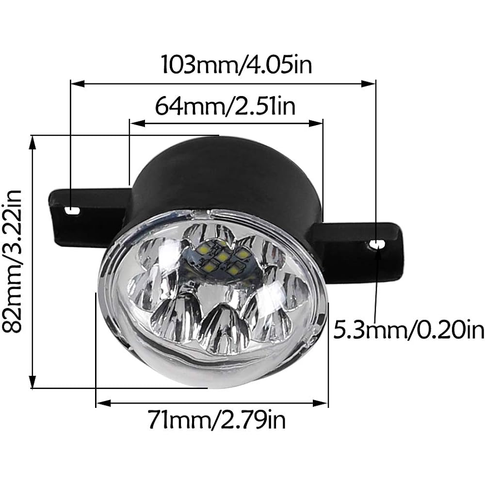 WPHMOTO 2 X LED Headlight ATV QUAD 110cc 125cc 150cc Coolster Peace Utility