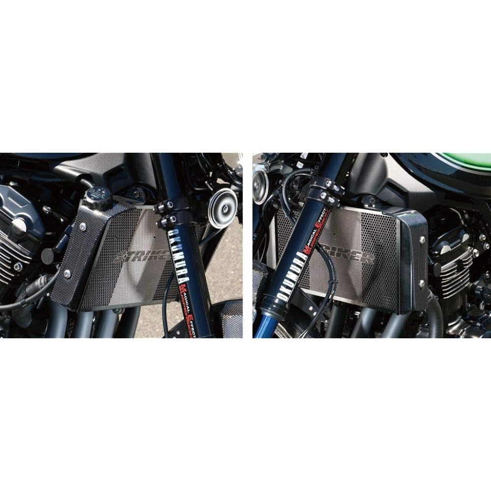 STRIKER Radiator Side Shroud Z900RS Plain Weave Carbon Left and Right Set Side Cover SAD-RSS141C