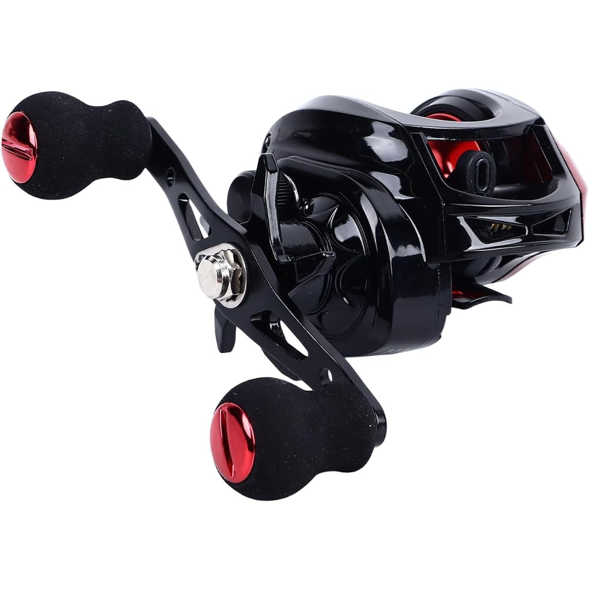Fishing Bait Casting Reel Long Casting Reel 7.2:1 High Speed Gear Ratio 10kg Load Capacity Anti Burst Line Metal Right Hand Fishing Reel for Saltwater Fishing
