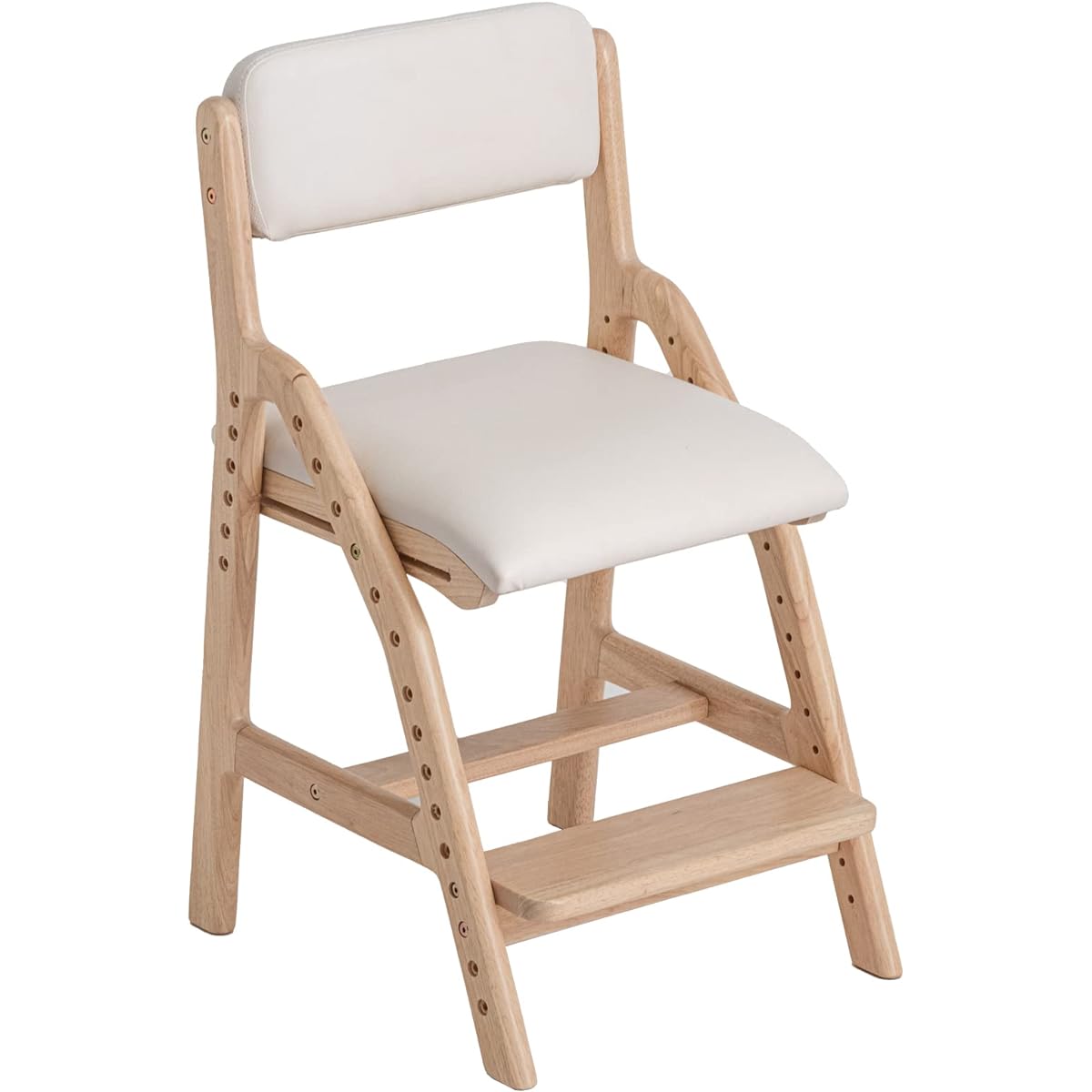 Tansu no Gen Study Chair, Seat Slide, Height Adjustment, Seat, Foot Rest, Desk Chair, For Children, Children's Room, Designed by Active Mothers, Natural 49600850 (87692)