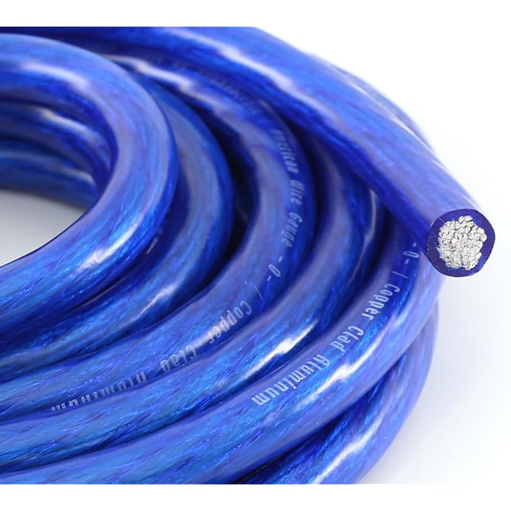 KNUKONCEPTZ BASSIK 4 Gauge Black Power/Earth Line Cable 25 FEET BK-PWR4BL-25