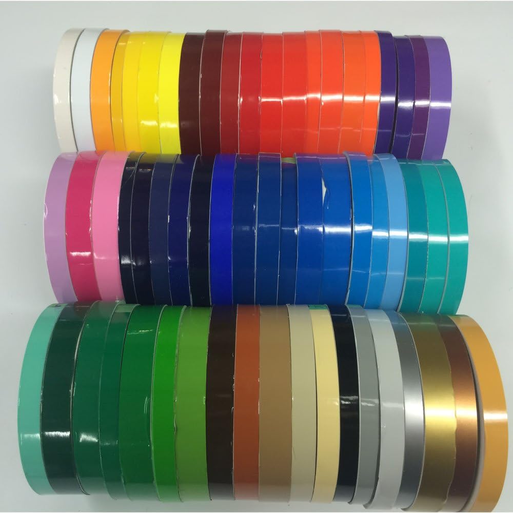 Oracal 651 Pinstriping Tape Vinyl Decals, Stickers, Striping 1/4 in 1/2 in 3/4 in , yelow