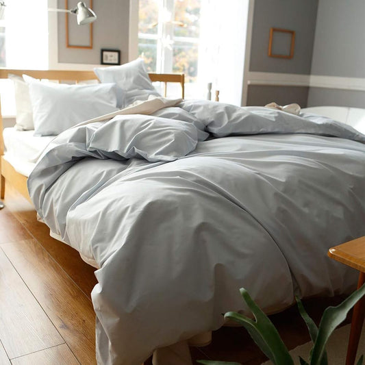 Fab the Home Duvet Cover Fog Double (190x210cm) Solid FH123811-380