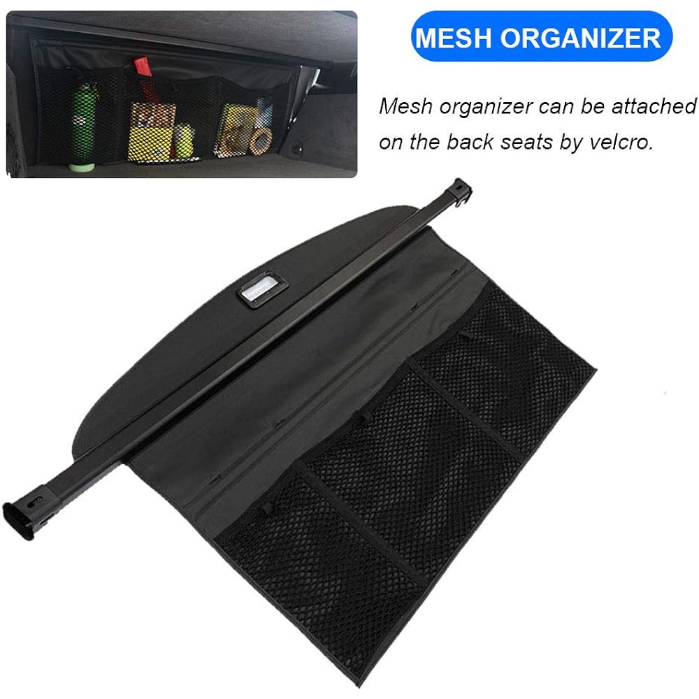 BOPARAUTO Cargo Cover Hyundai Tsuzon Accessories Waterproof 2016-2020 2021 Rear Trunk Shade Cover