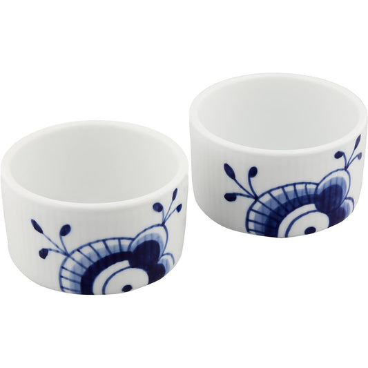ROYAL COPENHAGEN [Regular Import] Royal Copenhagen Blue Fluted Mega Ovenware Souffle Pair 1025513