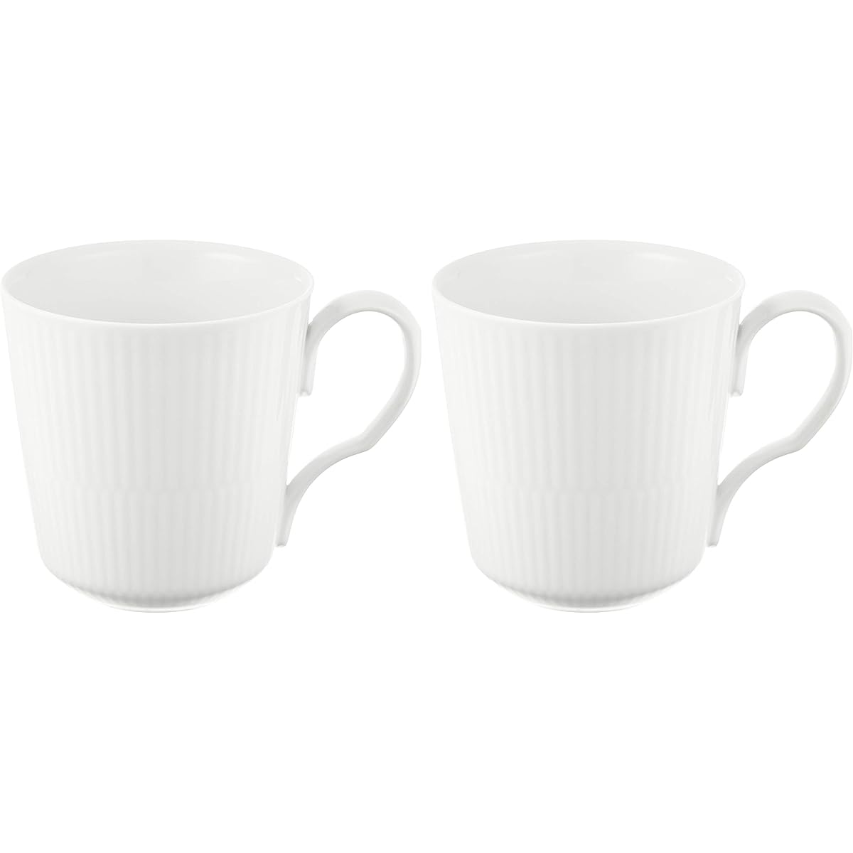 ROYAL COPENHAGEN [Regular Import] Royal Copenhagen White Fluted Pair Mug S 280ml Wedding Gift 1017377
