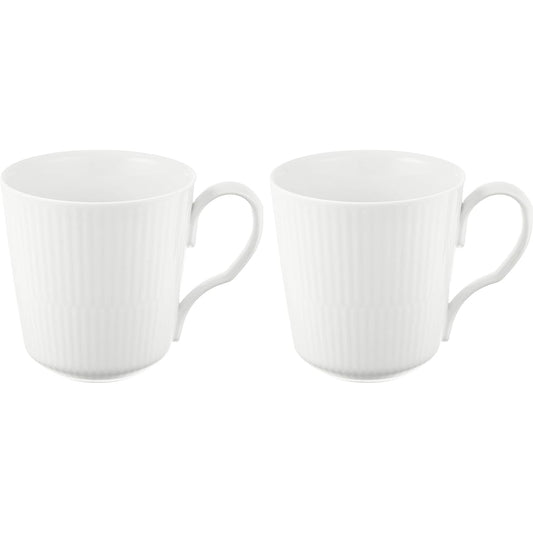 ROYAL COPENHAGEN [Regular Import] Royal Copenhagen White Fluted Pair Mug S 280ml Wedding Gift 1017377