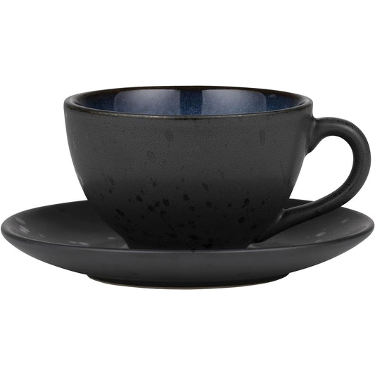 Bitz Cup & Saucer Coffee Cup Tea Cup 240ml 6P Set 821343 Black/Dark Blue