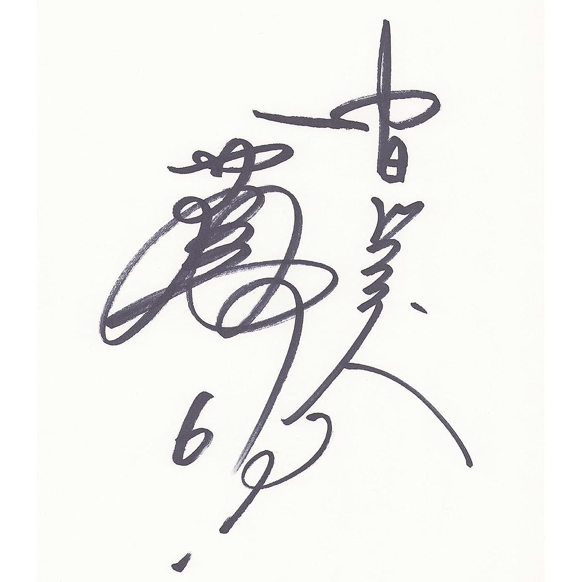 Hiromitsu Ochiai autograph + Chunichi Dragons ink on colored paper Seed Stars certificate Tatsunori Hara Shigeo Nagashima Sadaharu Oh Senichi Hoshino