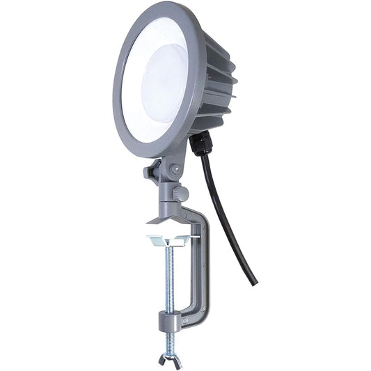 Yamazen LTX-A50D LED Floodlight (Waterproof/Dustproof), IP65, 52W, Brightness, 5,500 lm, Daylight Color, Cord Length 19.6 ft (5 m), Hanging/Clamp Type (Hook/Clamp Included) Rainproof, Indoor/Outdoor