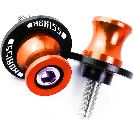 Motorcycle Swing Arm Bobbin Spool Motorcycle CNC Aluminum Swing Arm Spool Slider Stand Screw for Yamaha For XSR155 XSR 155 2019 2020 Xsr155 (Color: Orange)