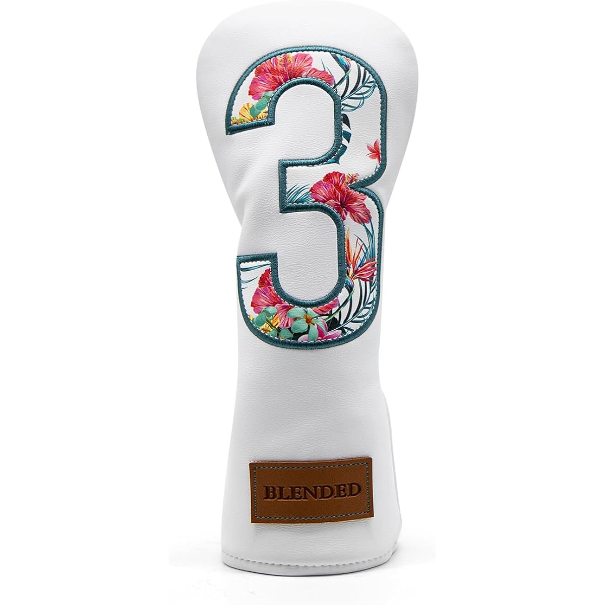 Golf Club Head Cover Golf Head Cover Made of High Quality Leather Wood Cover Driver Fairway Wood Utility Hybrid Head Cover with Number Tag Putter Cover Magnetic Closure Blade Putter Cover