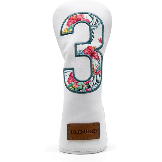 Golf Club Head Cover Golf Head Cover Made of High Quality Leather Wood Cover Driver Fairway Wood Utility Hybrid Head Cover with Number Tag Putter Cover Magnetic Closure Blade Putter Cover