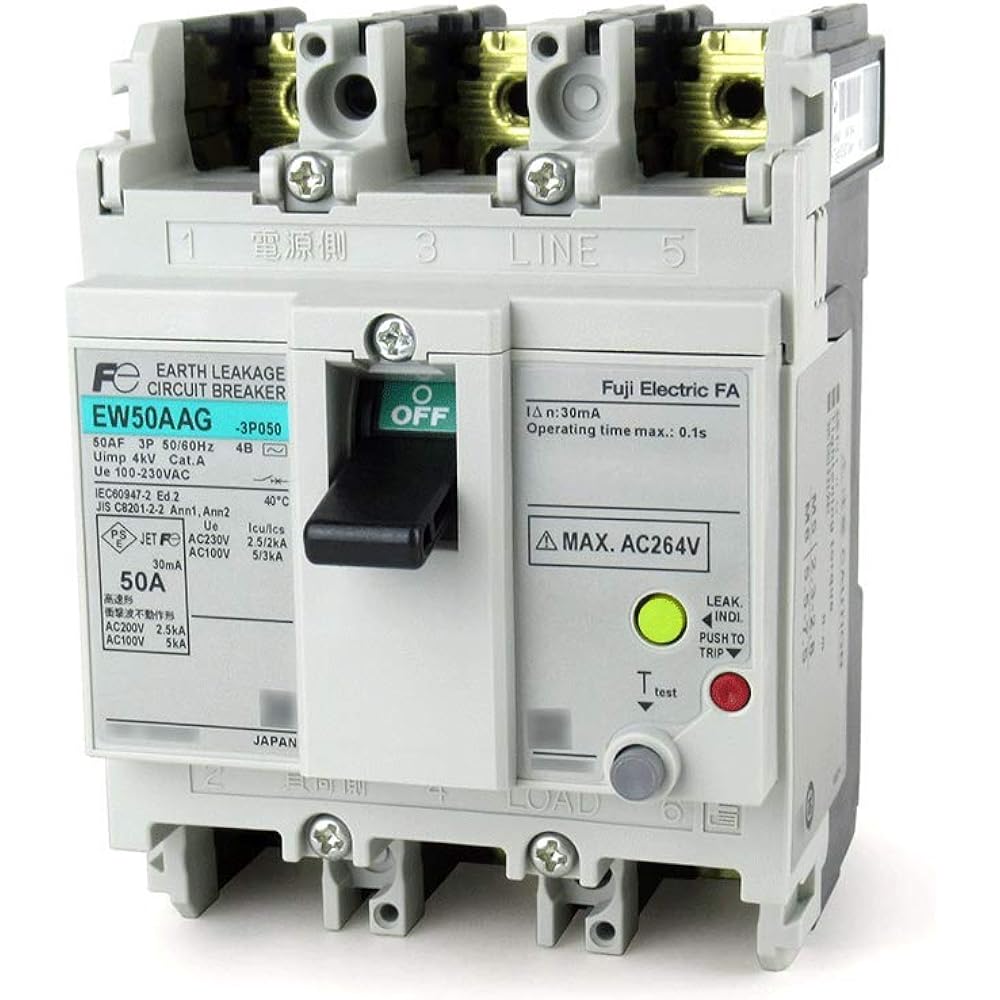 Fuji Electric General wiring earth leakage breaker EW32AAG-3P030B 4B