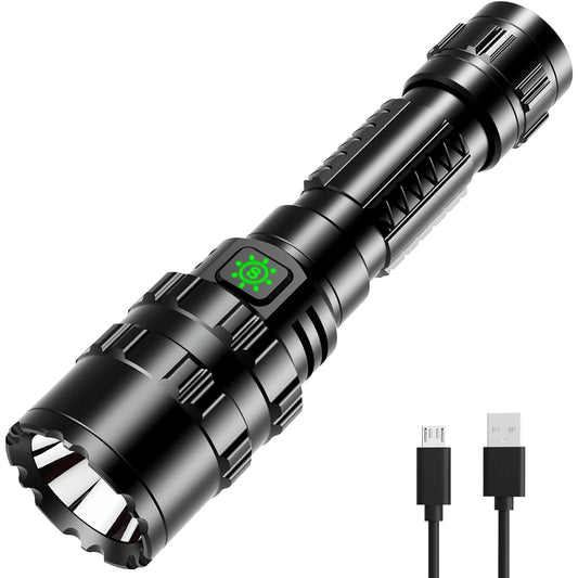 APLOS F01 LED Flashlight Handy Light - 1200 Lumens Super Bright Flashlight IP66 Waterproof 5 Mode Dimming Power Outage Prevention Climbing Night Fishing Night Training Work Light