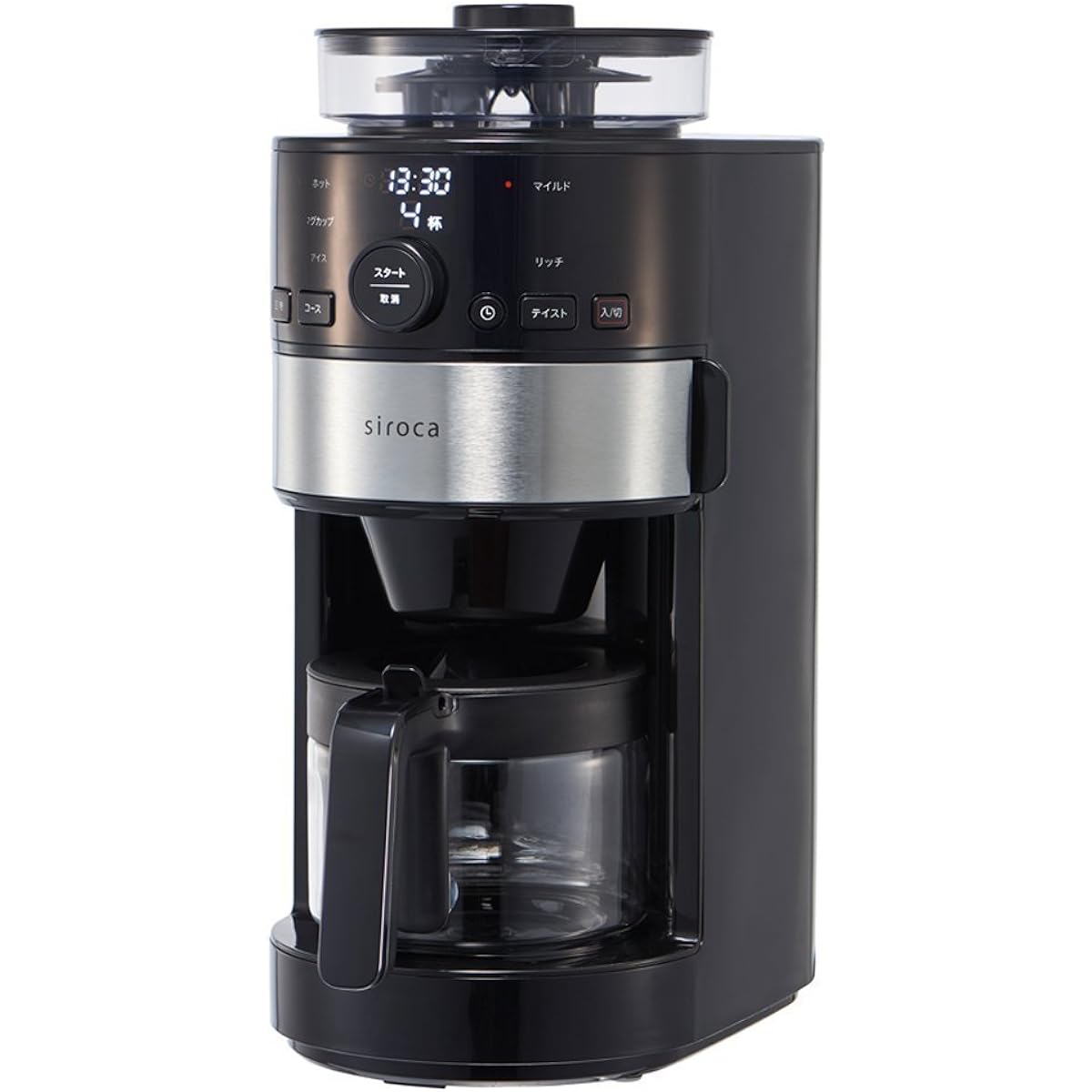 Siroka Cone Type Fully Automatic Coffee Maker [Glass Server/Reservation Timer/Automatic Measuring] SC-C111…