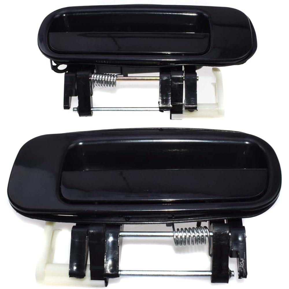 Car Parts Black Outside Door Handle Handle Right and left Toyota Kamuri 1993 1994 1995 1995 1995 69230-33010 & 69240-33010 Car Parts (Color: 4 Sides Set)